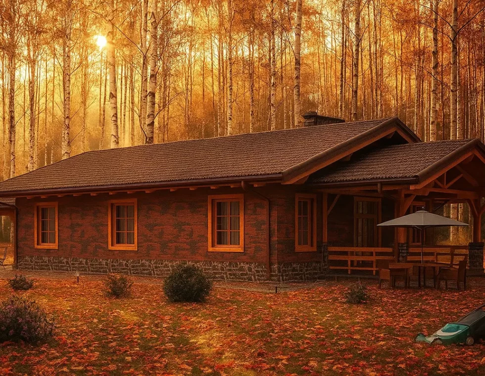 1 этажный каркасный дом с парковочным местом КД-390 фото 1