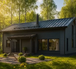 2-х этажный каркасный дом с котельной КД-280 фото