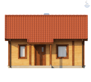 КД-20: одноэтажный каркасный дом