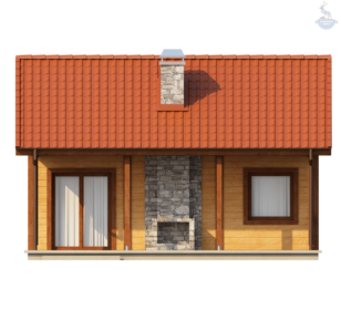 КД-20: одноэтажный каркасный дом