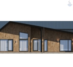 КД-520: одноэтажный каркасный барнхаус