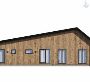 КД-520: одноэтажный каркасный барнхаус