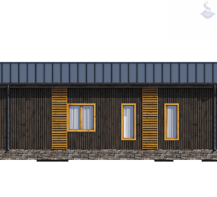 КД-790: одноэтажный каркасный дом