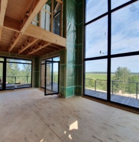 КД-650: двухэтажный каркасный дом с террасой