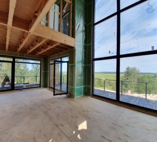 КД-650: двухэтажный каркасный дом с террасой