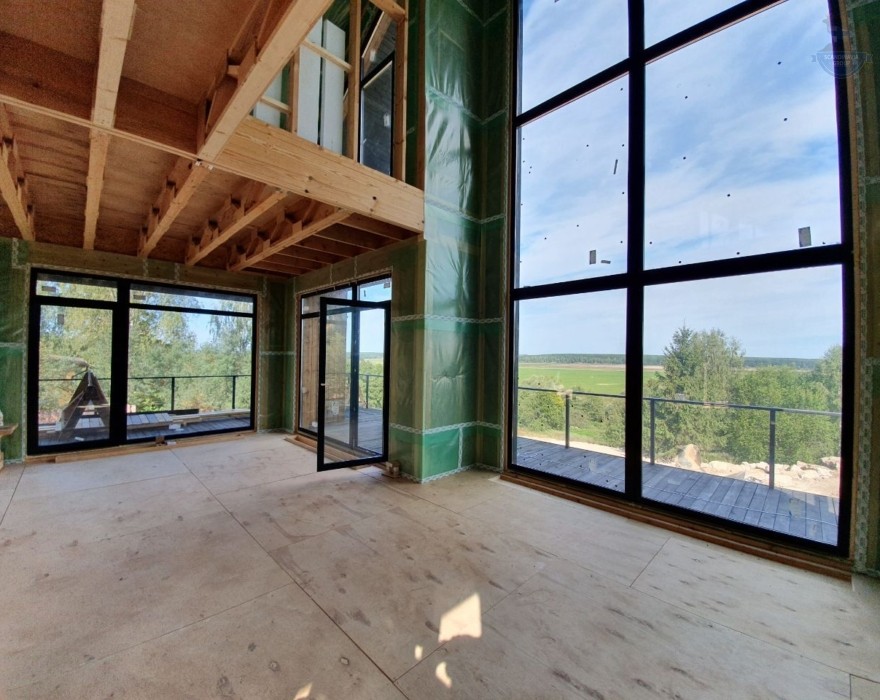 КД-650: двухэтажный каркасный дом с террасой