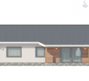 КД-150: одноэтажный дом с котельной и террасой