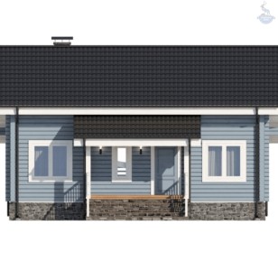 КД-230: двухэтажный каркасный дом 10х10