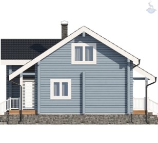 КД-230: двухэтажный каркасный дом 10х10