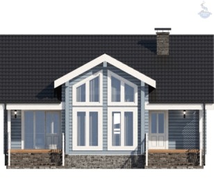 КД-230: двухэтажный каркасный дом 10х10