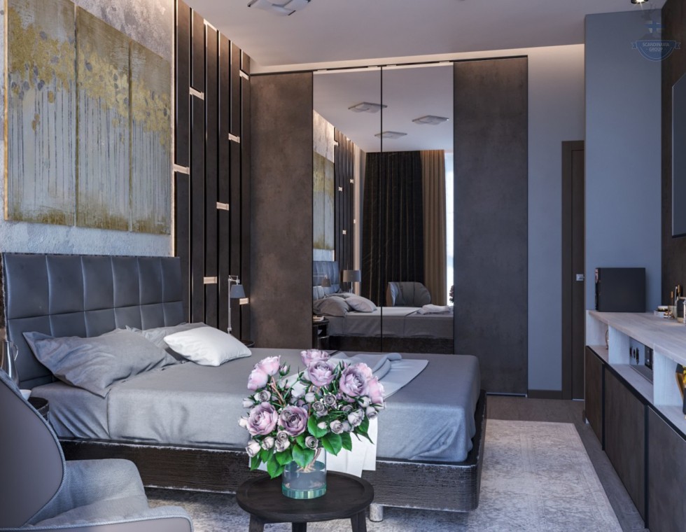 КД-340: одноэтажный каркасный дом с двускатной кровлей и террасой