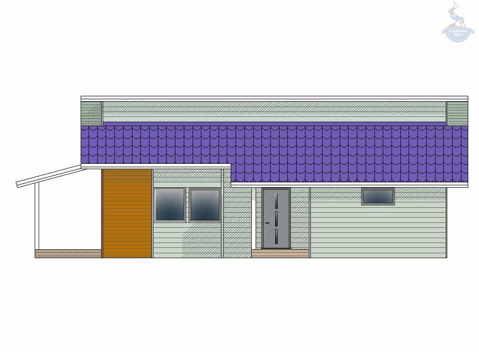 проект каркасного дома кд 350 3