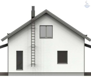 КД-360: одноэтажный каркасный дом с мансардой