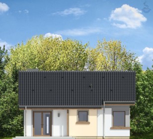 КД-430: одноэтажный каркасный дом 10х10