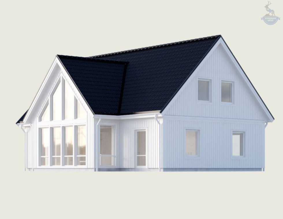 КД-530: 2-х этажный каркасный дом с котельной