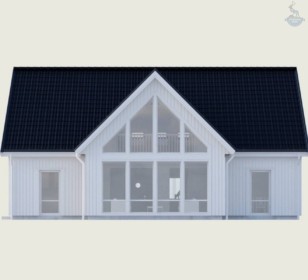 КД-530: 2-х этажный каркасный дом с котельной