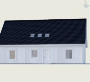 КД-530: 2-х этажный каркасный дом с котельной