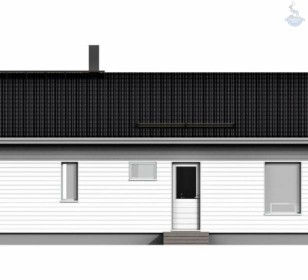 КД-560: одноэтажный каркасный дом с котельной