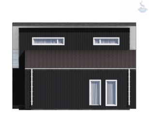 КД-780: двухэтажный каркасный дом с сауной