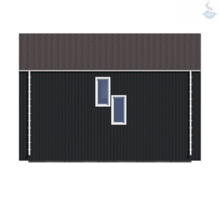 КД-780: двухэтажный каркасный дом с сауной