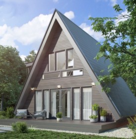 КД-880: каркасный дом-шалаш