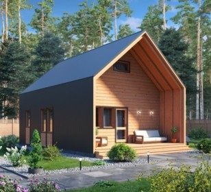 КД-970: каркасный дом с мансардой и вторым светом