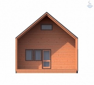 КД-970: каркасный дом с мансардой и вторым светом