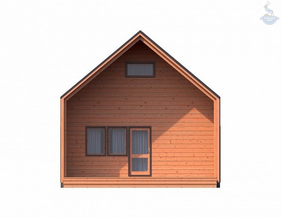 КД-970: каркасный дом с мансардой и вторым светом