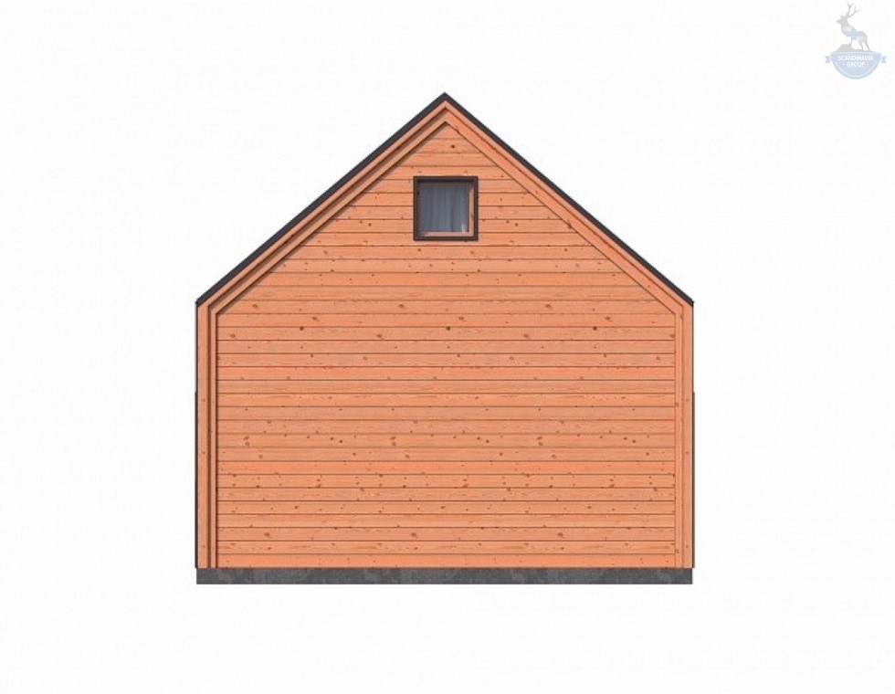 КД-970: каркасный дом с мансардой и вторым светом