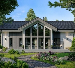 КД-1050: двухэтажный каркасный дом