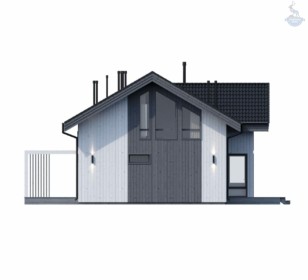 КД-1050: двухэтажный каркасный дом