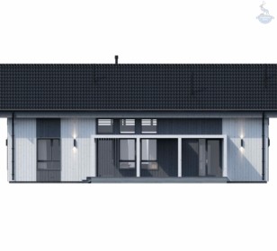 КД-1050: двухэтажный каркасный дом