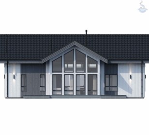 КД-1050: двухэтажный каркасный дом