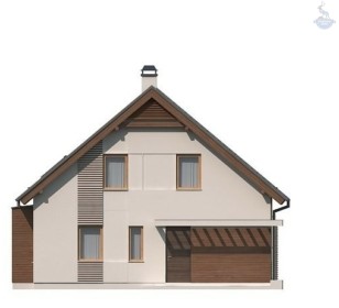 КД-210: двухэтажный каркасный дом с мансардой