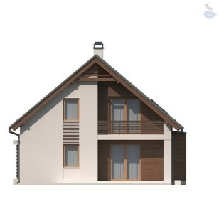 КД-210: двухэтажный каркасный дом с мансардой