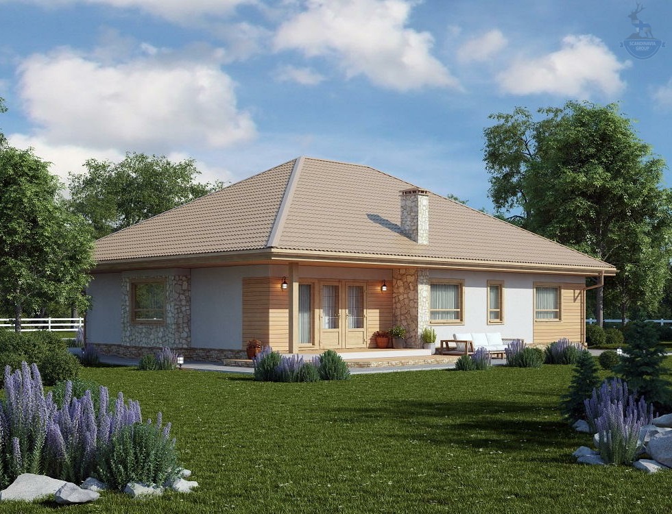 КД-310: каркасный дом с двумя антресолями