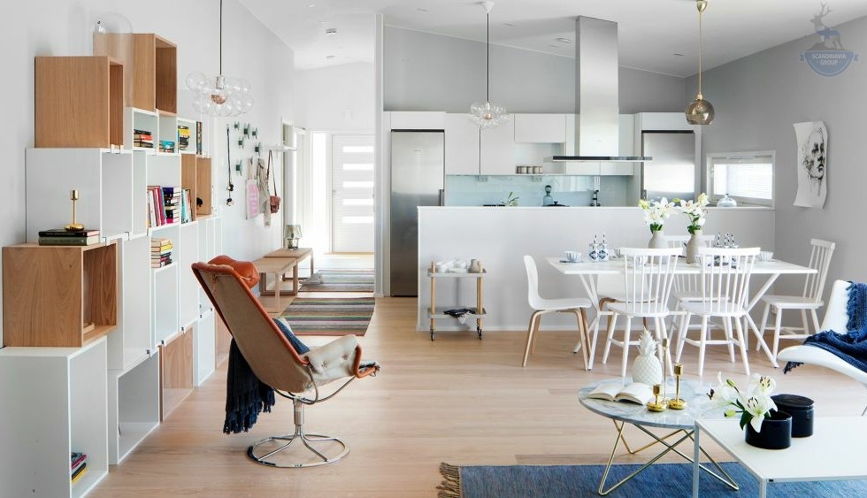 КД-330: одноэтажный каркасный дом с террасой