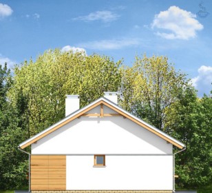 КД-410: каркасный дом с двухскатной крышей