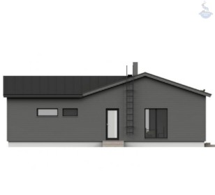 КД-50: одноэтажный каркасный дом в стиле BarnHouse