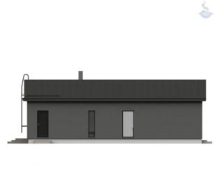 КД-50: одноэтажный каркасный дом в стиле BarnHouse