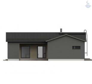 КД-50: одноэтажный каркасный дом в стиле BarnHouse