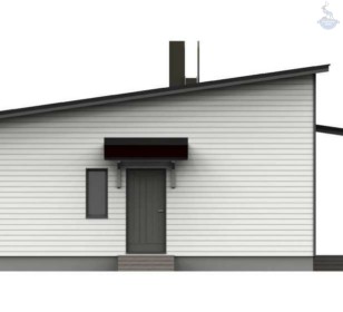 КД-570: односкатный каркасный дом