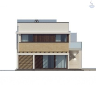 КД-660: каркасный дом с плоской крышей