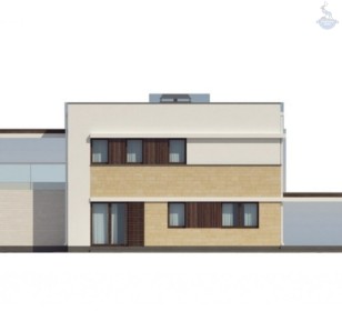 КД-660: каркасный дом с плоской крышей