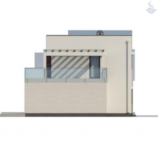 КД-660: каркасный дом с плоской крышей