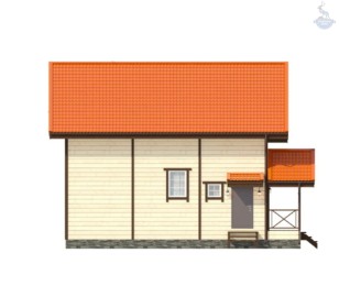 КД-90: двухэтажный каркасный дом с эркером