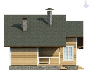 КД-690: двухэтажный каркасный дом со вторым светом