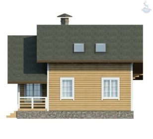 КД-690: двухэтажный каркасный дом со вторым светом