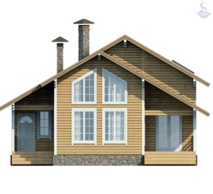 КД-690: двухэтажный каркасный дом со вторым светом