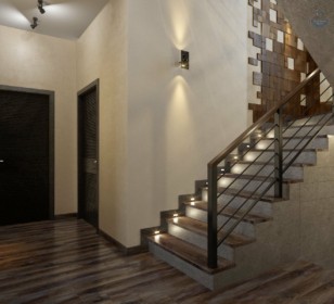 КД-400: двухэтажный каркасный дом с мансардой и гаражом